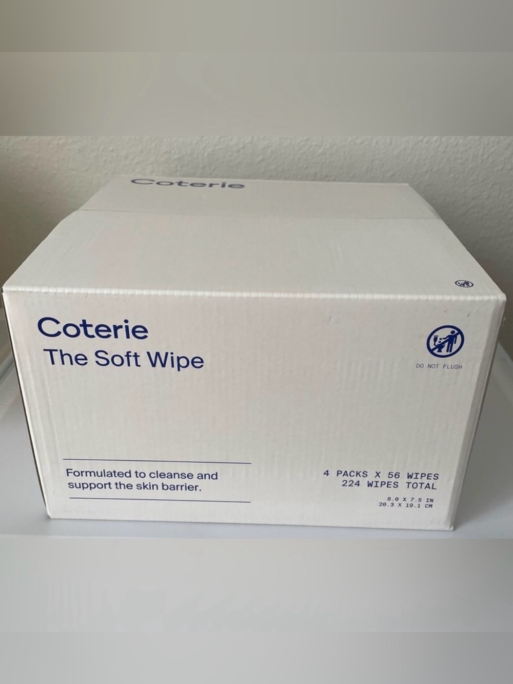 Coterie The Soft Wipe - 4 packs 224 wipes total - NEW & Sealed